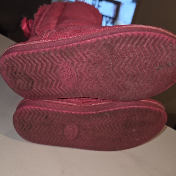 Warm Fuchsia Kids Boots - Picture 7 of 9